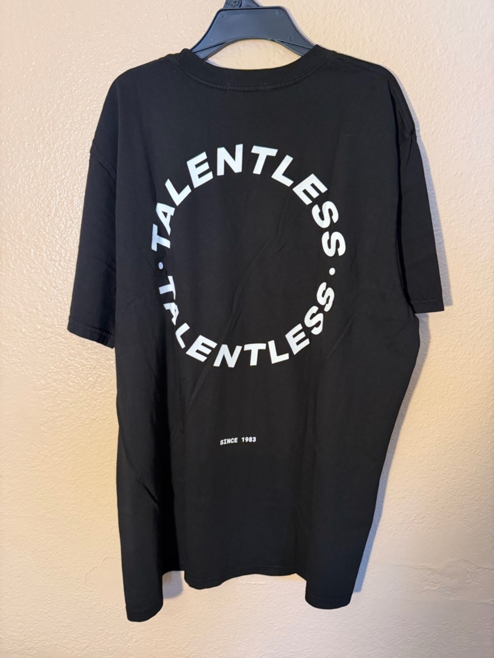 TALENTLESS MENS CIRCLE LOGO PREMIUM BLACK TEE / T-SHIRT SZ XL NEW